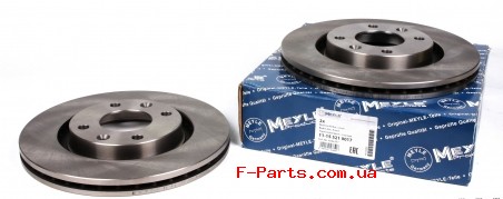Передние тормозные диски Meyle 11155210017 Partner / Berlingo c 1996 года по наше время 